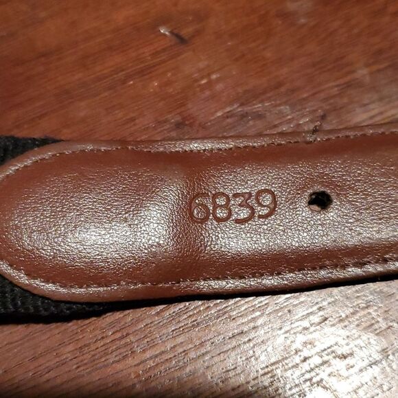 Torino European Ribbed Surcingle Black Belt 44 - Picture 8 of 9